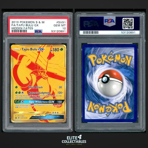 Tapu Bulu GX SV91/SV94  - PSA 10 (Hidden Fates)