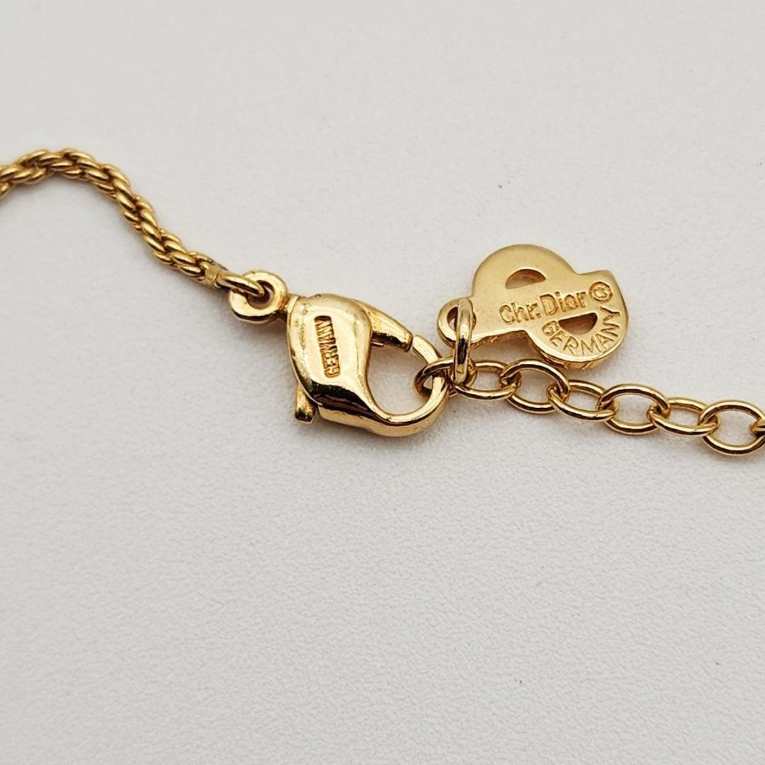 Christian Dior Necklace And Earrings Set Gold Women's From Japan Authentic thumbnail 22