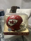 Riddell Mini Helmet Signed Kansas City Chiefs NFL Football Not Authenticated