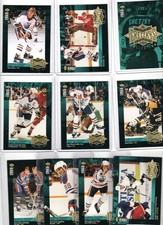 1995-96 U.D and Collectors Choice Hockey Gretzky Collection G1-17, 3 headers