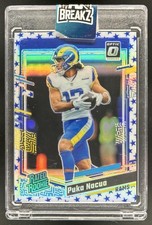 2023 Panini Donruss Optic Puka Nacua Blue Stars Prizm RC Rated Rookie #238 Rams