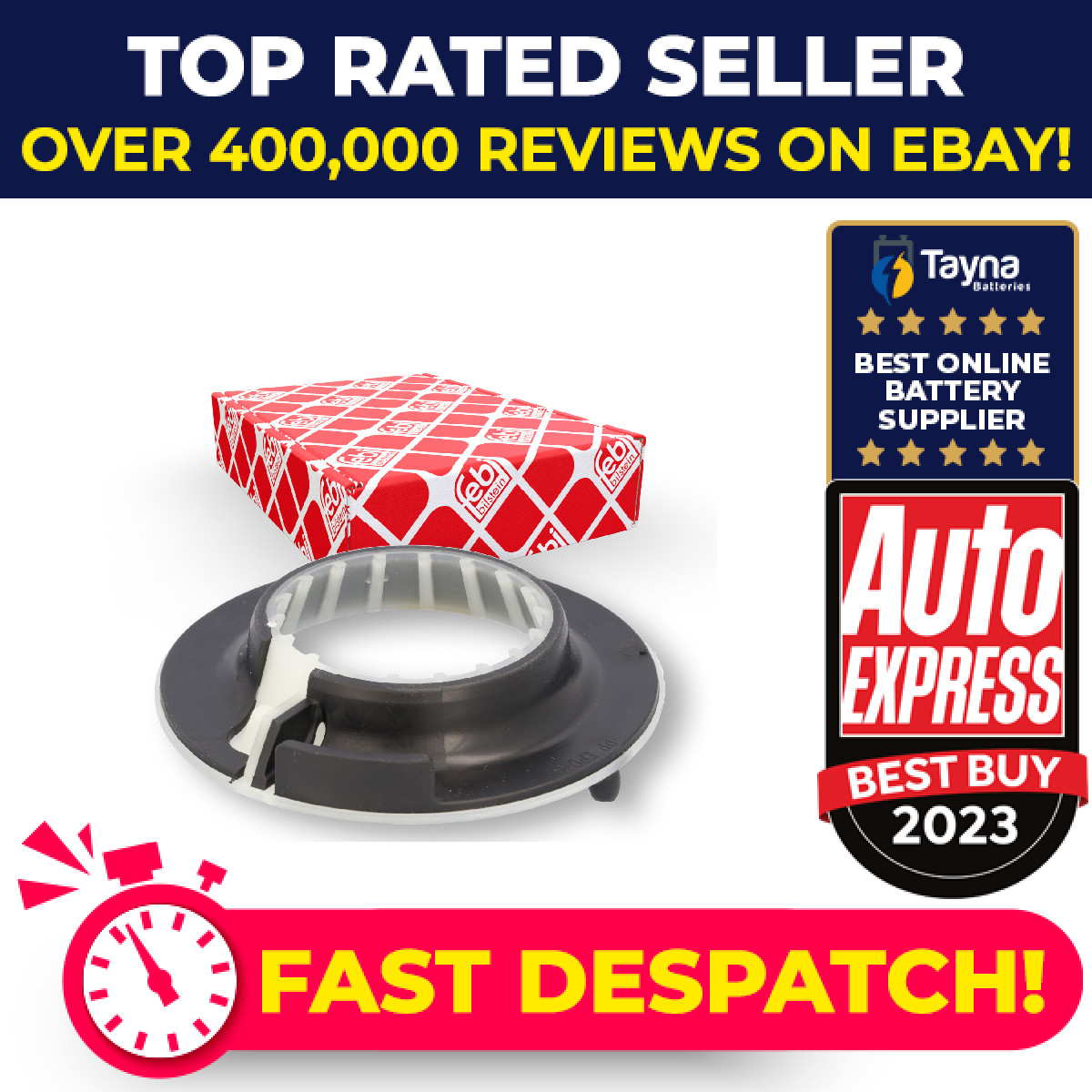 Spring Cap / Seat fits RENAULT ZOE BFM Rear Lower, Left or Right 2012 on Mount