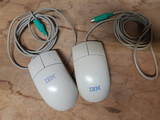 2 X SOURIS filaire IBM 2 boutons port PS/2 VINTAGE