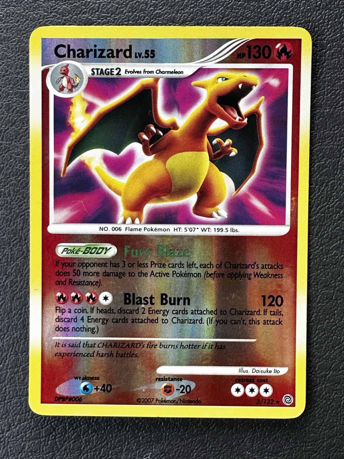 Pokémon TCG Charizard Secret Wonders 3/132 Reverse Holo LP