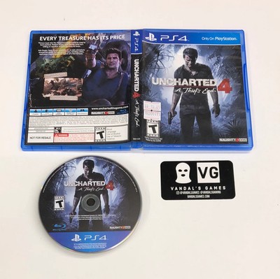 Ps4 - Uncharted 4 A Thief's End Sony PlayStation 4 w/ Case #111