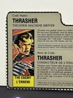GI Joe Thrasher Dreadnok v1 1986 FILE CARD French Version Brown Back