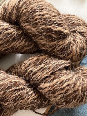SUPER RARE Vintage SUSS Alpaca Tweed 100% Alpaca 2 tones ChocolateCamel Lot of 2