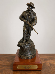 2005 NRA Rough Rider Bronze Statue Sculpture Friends of NRA Western Cowboy