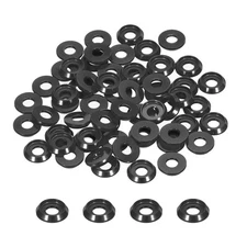 M4 Cone Cup Countersunk Washers,Hole Dia 4mm/0.16" Aluminum Gaskets Cup Head ...