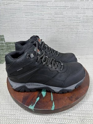 Merrell Boots Mens Size 10 M Moab Adventure Mid Carbon Toe Work Black Waterproof