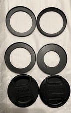 Camera Lens Step Up Rings And Lens Caps 77 mm