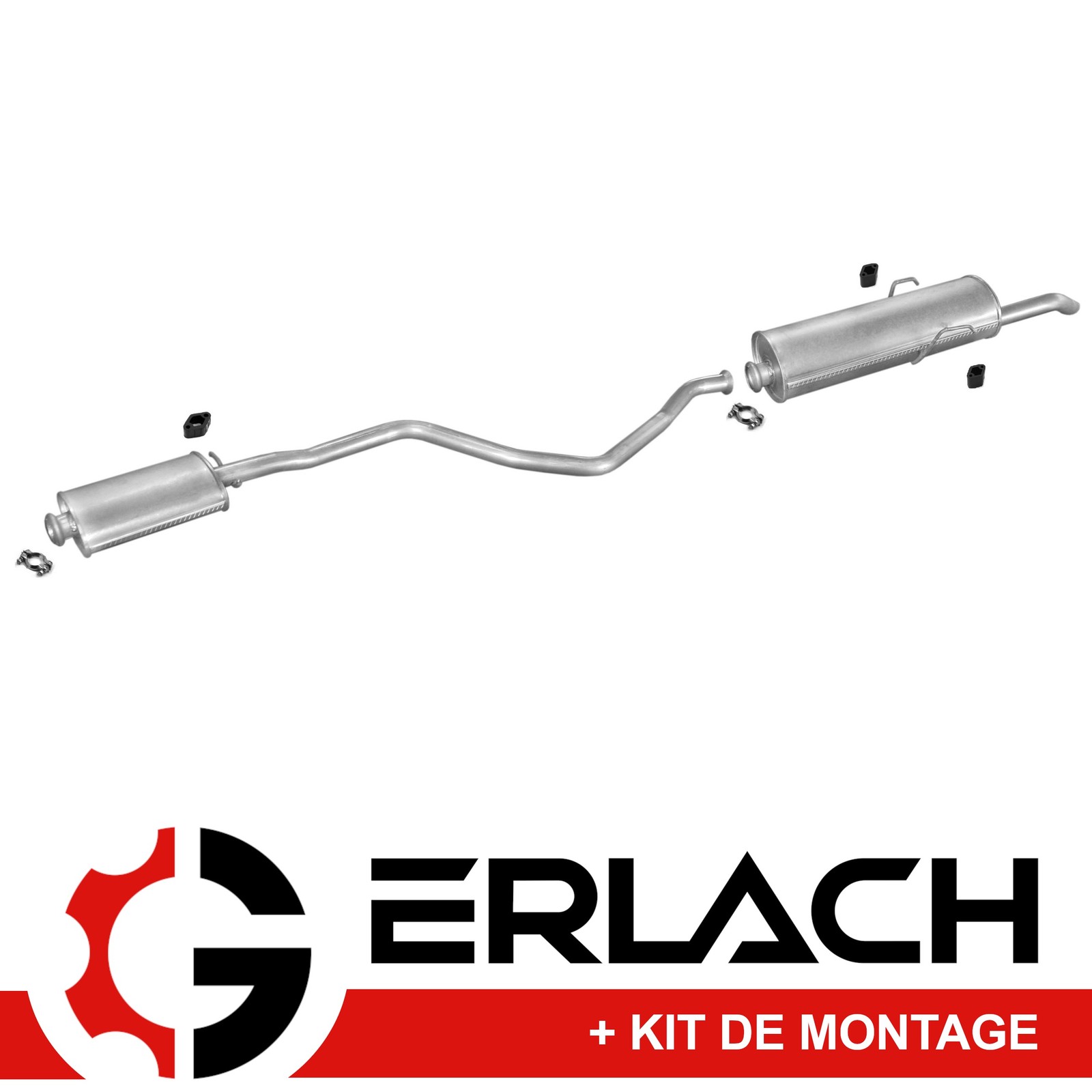 Silencieux d'échappement contre le bruit et la corrosion pour Peugeot 405 II