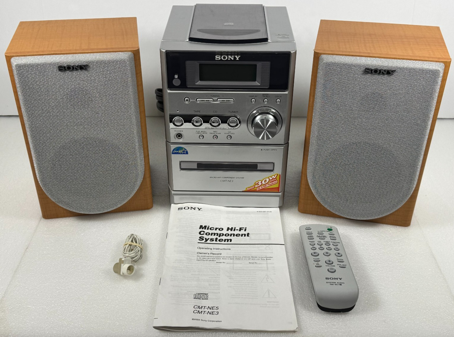 Sony CMT-NE3 Micro Hi-Fi Component System CD AM/FM Tuner w/ 