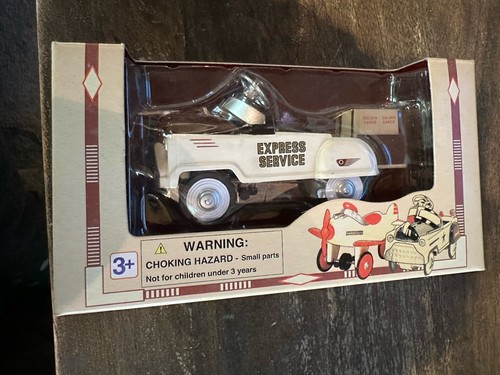 Pedal Power Toy Car Golden Wheel Die Cast Metal "Express Service" 1:10 Scale - Picture 1 of 5