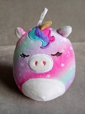 Original Squishmallows Kimia the Rainbow Unicorn Soft Plush Toy.  4.5 in tall