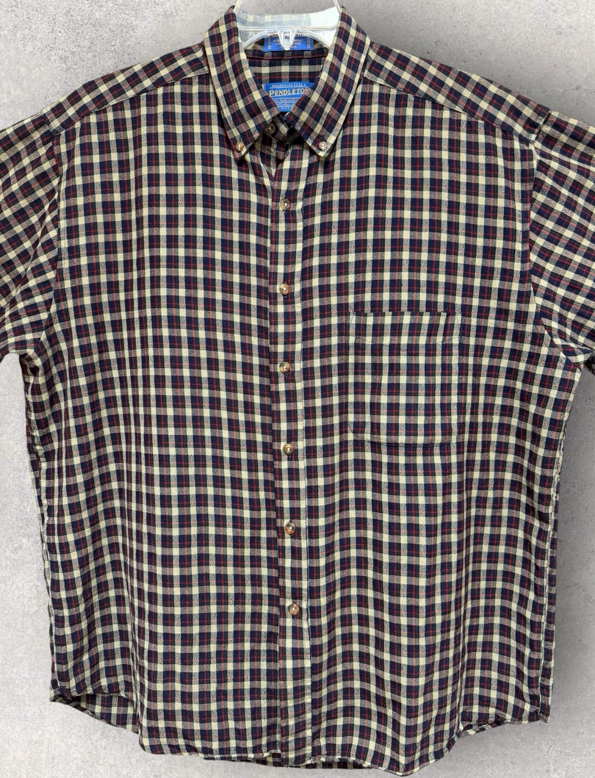 Pendleton - Sir Pendleton 100% Wool Plaid Button … - image 4
