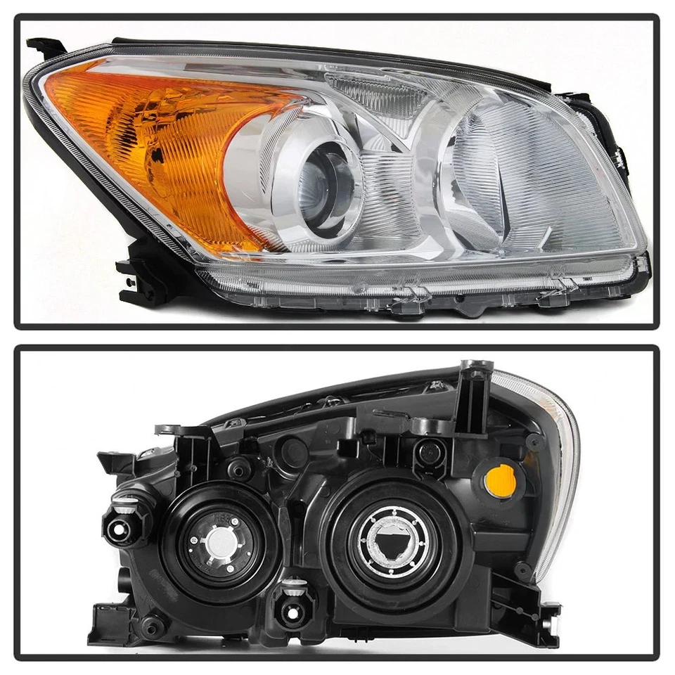 For Toyota RAV4 09-12 Spyder Driver & Passenger Side Chrome Projector Headlights Foto 2 de 4