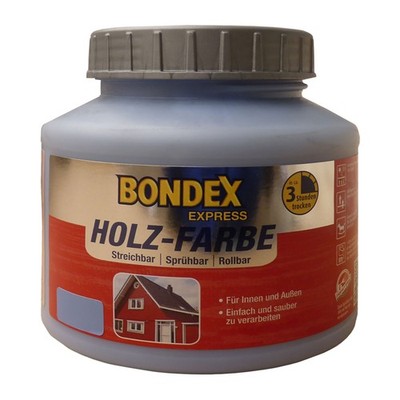 Bondex Holz-Farbe Express 1 LTR Wasserbasierte Holzfarbe Wetterschutz FARBWAHL
