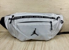 Nike Jordan Jumpman Fanny Waist Pack Black Crossbody Belt - White, Large