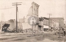 Street View Midland MI Michigan 1910 RPPC Photo Postcard COPY