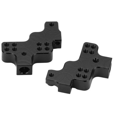 Black 2x Metal Front Suspension Bracket Shock Mount For Axial SCX24 1/24 RC CarB