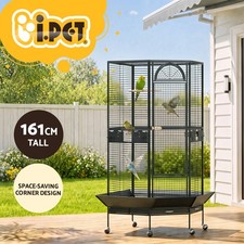i.Pet Bird Cage Large Jumbo Aviary Budgie Perch Cage Parrot Stand Wheels Corner