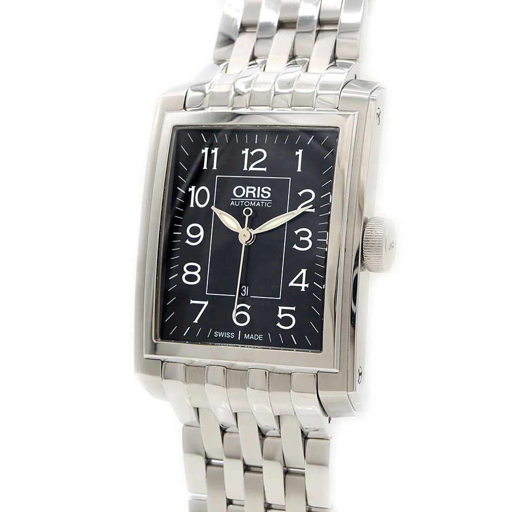 ORIS Rectangular Date 7657 Skeleton Back 50m Wate… - image 5