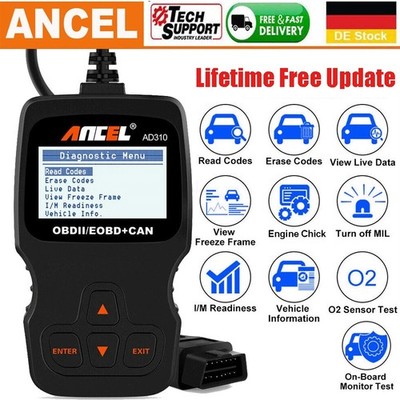 ANCEL AD310Pro OBD2 KFZ Diagnosegerät AutoAuslesegerät Motor Fehlercodeleser