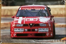 Poster Alfa Romeo 155 V6 TI DTM 1993 Nicola Larini #8 Original alt rar top