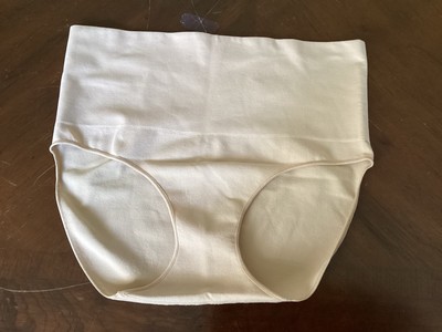 Spanx WN SZ L EU 42-44 Seamless Panty Girdle Waist Nipper Beige Nylon Spandex