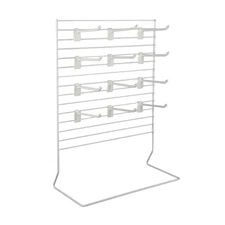12-Peg White Wire Countertop Rack - 12"W x 15"H