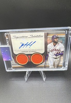 2023 Topps Museum Collection Signature Dual Relic Auto Yordan Alvarez /100 