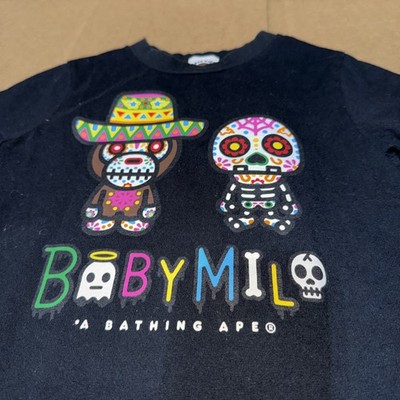 A Bathing Ape Baby Milo Kids Black T-Shirt Size 110 Preowned | eBay