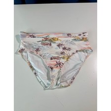 NWT Womens XL High Waisted Tropical Island Bikini Bottoms Resort Vacation Cruise
