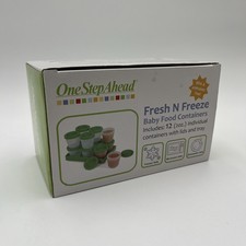 Set of 12 Baby Food Containers Freezer Microwave Dishwasher BPA Free NEW