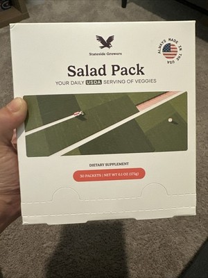 State Growers Salad Pack Capsules For Digestive Health & Daily Greens.30 Packets
