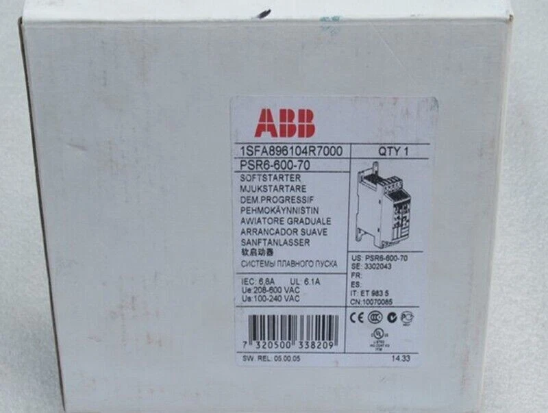 1PCS NEW IN BOX ABB PSR6-600-70 1SFA896104R7000 Soft Starter US Free TAX - Image 3 of 4
