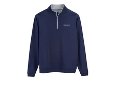 NWT Morgan Stanley x Peter Millar Banker Quarter Zip Embroidered UPF 50 XL Navy