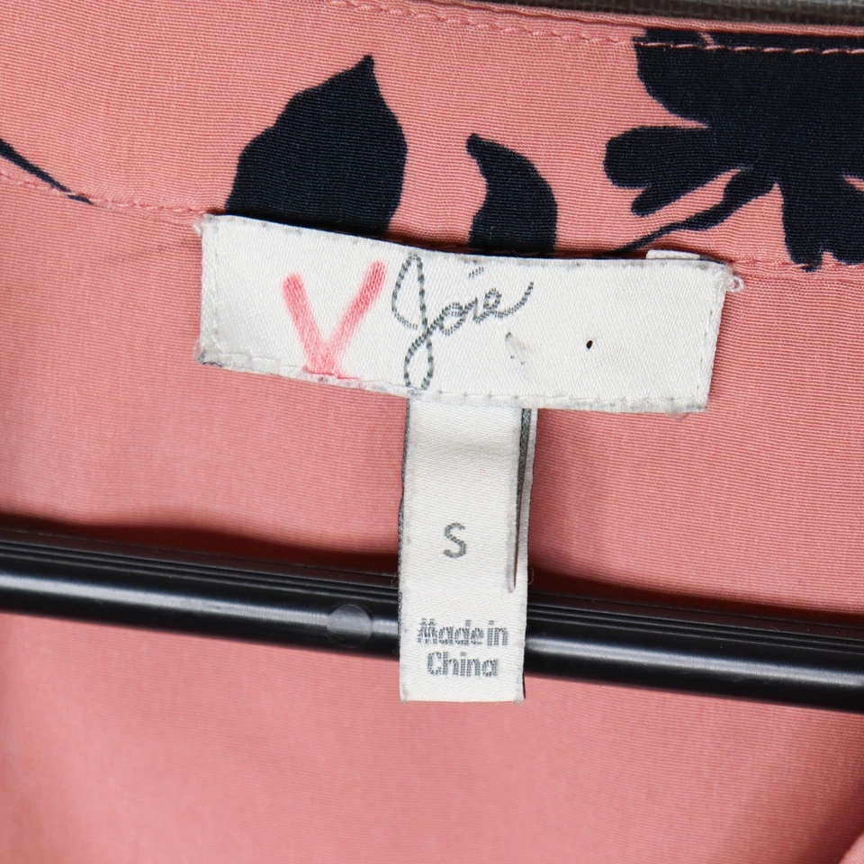 Mini Vestido Joie Para Mujer Acey Estampado Floral Manga Larga Línea A Rosa Polvo Talla S Foto 3 de 4