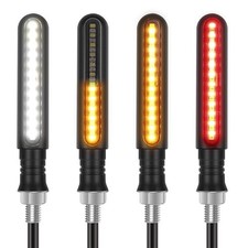 4PCS Motorcycle Indicators Flowing Turn Signal Lights Motorbike Turning