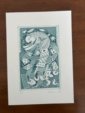 Ettore ANTONINI -- EX LIBRIS -- "Playing Cards"