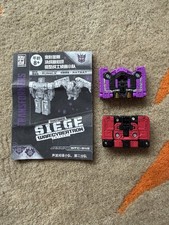 Transformers WFC Siege Spy Patrol 2nd Unit Rumble & Ratbat Cassettes Complete