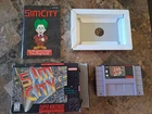 Sim City Super Nintendo SNES Complete CIB Authentic Working Free Fast Shipping