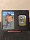 Rare 2023 1oz .999 Silver Eeyore Bar  Colorized Low Mintage 200 W/ Capsule & COA