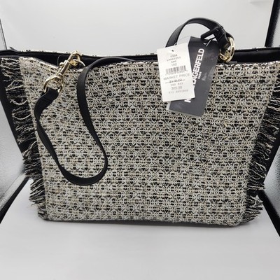 Karl Lagerfeld Paris Tweed Shoulder Bag Brand New