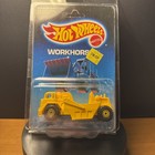 Hot Wheels Worhorses Earth Mover 3715 Unpunched Card Yellow 1986