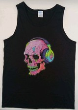 PORT & COMPANY Unisex Jersey Tank, skull tank, colorful skull tank, Tank Top NEW