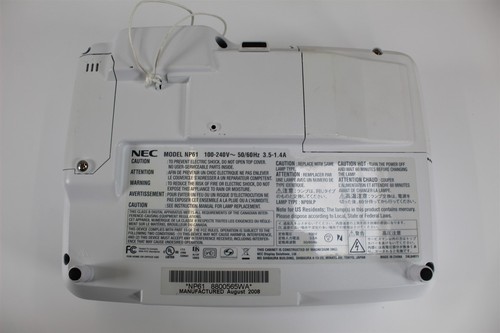 NEC NP61 DLP Projector 3000 Lumens Conference Room HD VGA - Picture 4 of 8