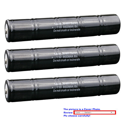 Kastar 6V 4400mAh Ni-MH Battery for Streamlight SL20X W/DC SL20XP LED W SL20X