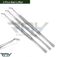 3 Pcs Chiropody Ingrown Toe Nail Lifter Nails Cleaner Podiatry Instruments